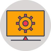 Computer Settings Vector Icon