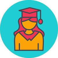 Female Graduate Vector Icon