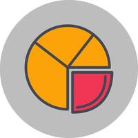 Pie Chart Analysis Vector Icon