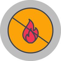 Danger of Flame Vector Icon