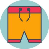 icono de vector de pantalones cortos