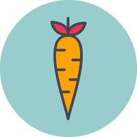 icono de vector de zanahorias