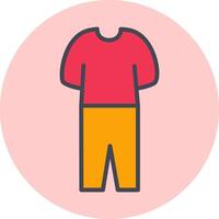 icono de vector de traje de pijama