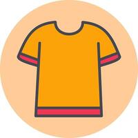 T Shirt with Lines Vector Icon