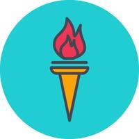 Museum Torch Vector Icon