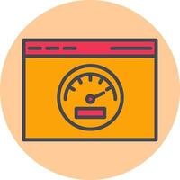 icono de vector de velocidad de página