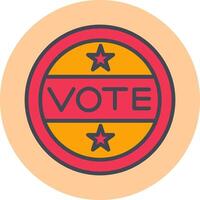 Vote Sticker Vector Icon