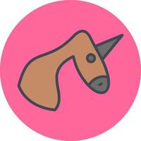 icono de vector de unicornio