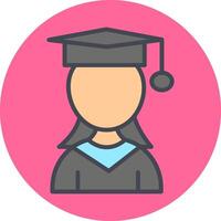 Female Student Vector Icon