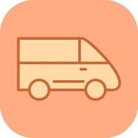 icono de vector de furgoneta