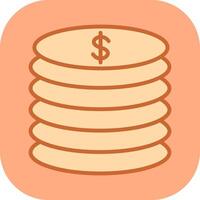 Stack of Coins Vector Icon