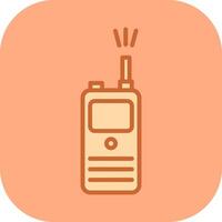 icono de vector de walkie-talkie