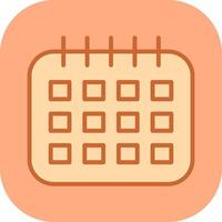 Marked Calendar Vector Icon