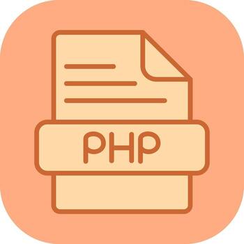 icono de vector de php
