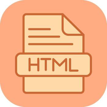 icono de vector html