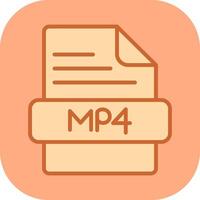 icono de vector de mp4