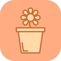 Flower Pot Vector Icon