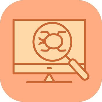 icono de vector de depuración