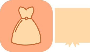 Cocktail Dress Vector Icon