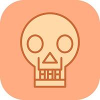 Skull X ray Vector Icon