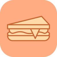 icono de vector de sándwich