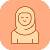 Islamic Woman Vector Icon