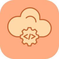 Cloud Coding Vector Icon