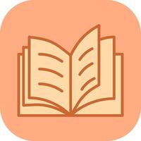 Open Book Vector Icon