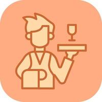 Waiter Vector Icon