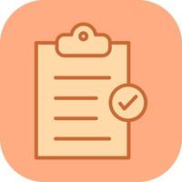 Booking Checklist Vector Icon