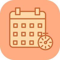 icono de vector de horario