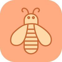 icono de vector de abeja