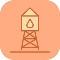 Water Tower Vector Icon