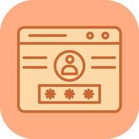 Web login Vector Icon