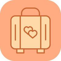 Lover Suitcase Vector Icon