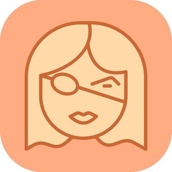 icono de vector de parche en el ojo