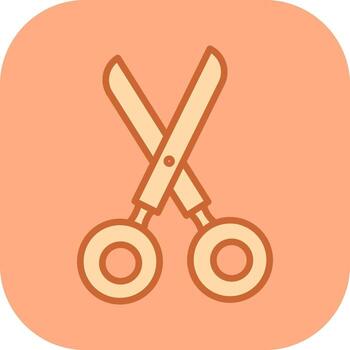 icono de vector de tijeras