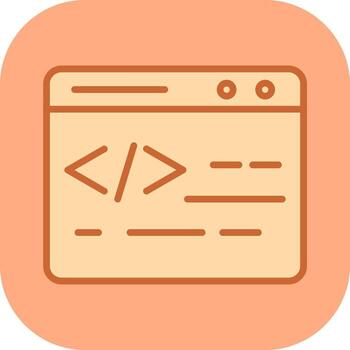 Web Coding Vector Icon
