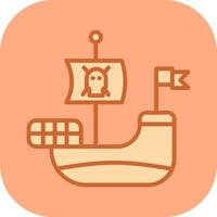 Pirate Ship Vector Icon