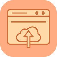 Upload Web Vector Icon