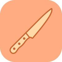 icono de vector de cuchillo