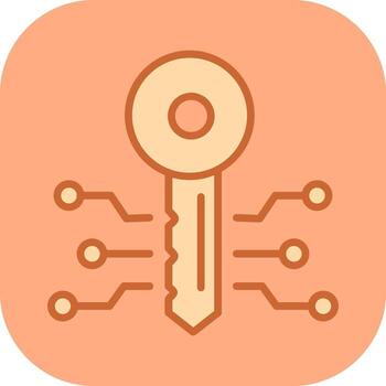 icono de vector clave
