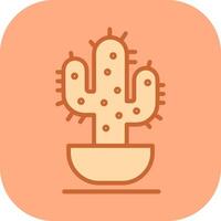 icono de vector de cactus