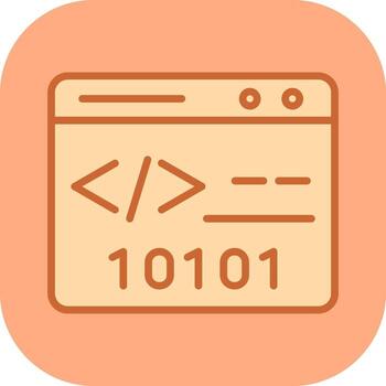 Binary Website Vector Icon