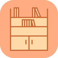 Book Shelf Vector Icon