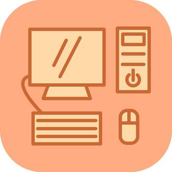 Computer Vector Icon