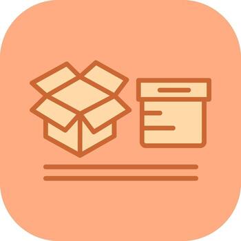 icono de vector de cajas