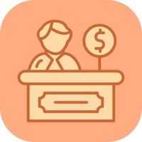 Cashier Vector Icon