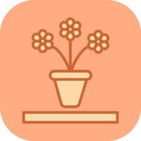 Flower Pot Vector Icon