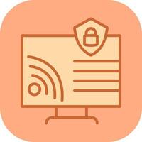 Wifi Security Vector Icon